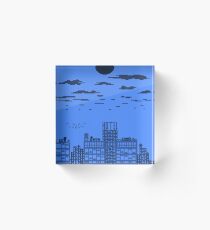 Blue Skyline Acrylic Block