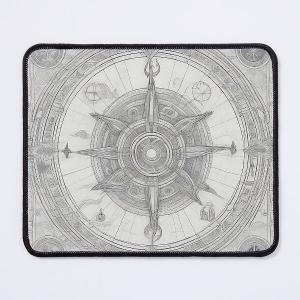 Item preview, Vegvisir Viking Compass - Norse Runic Navigator Etching designed and sold by DarkOriginArts.