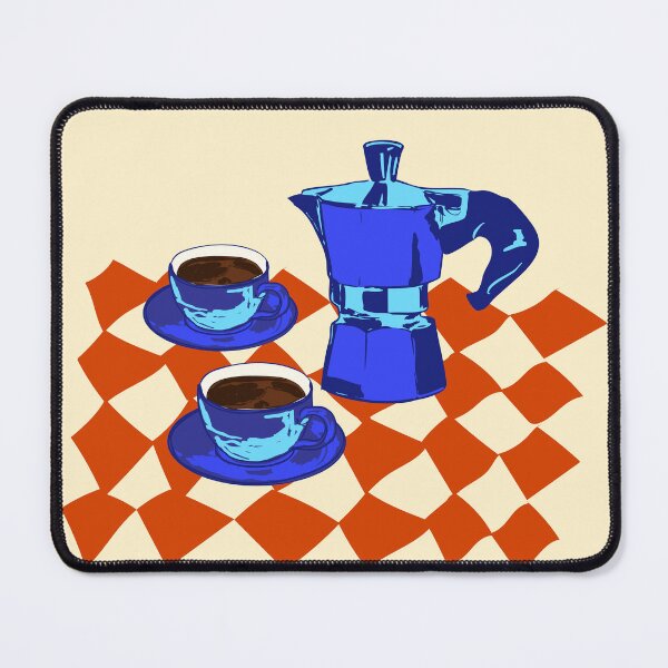 Item preview, Retro Moka Pot Espresso Coffee Vintage Aesthetic Illustration designed and sold by MaiZephyr.
