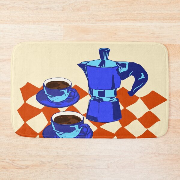 Artikelvorschau, Retro-Moka-Kanne, Espressokanne, Vintage-Ästhetik, Illustration entworfen und verkauft von MaiZephyr.