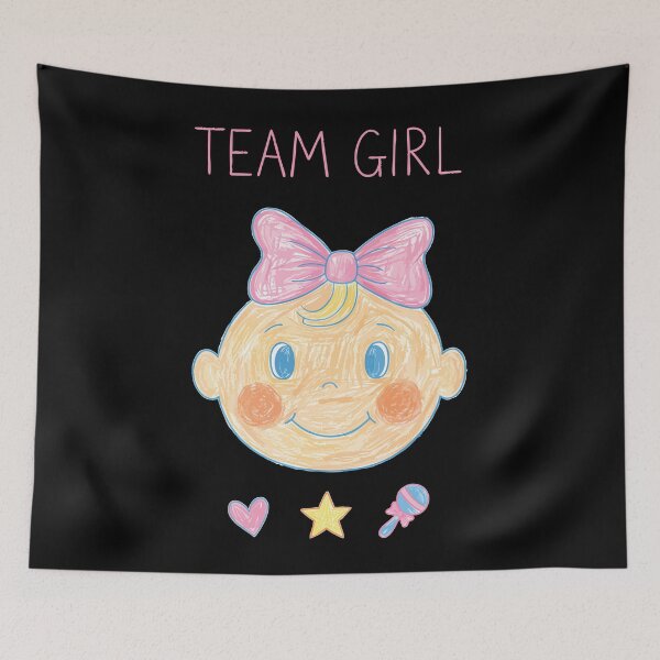 Artikelvorschau, Gender-Reveal-Team Mädchen Babyparty Schwangerschaft entworfen und verkauft von LuminOrb.