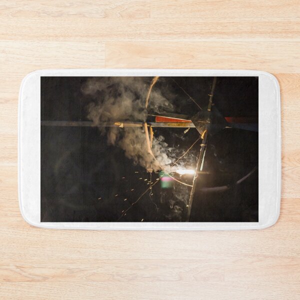 Item preview, Sparking Firework on Metal Frame With Smoke and Nighttime Light Trails designed and sold by Nmallia.