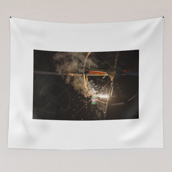 Item preview, Sparking Firework on Metal Frame With Smoke and Nighttime Light Trails designed and sold by Nmallia.