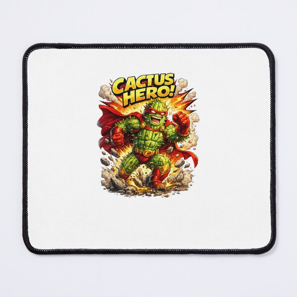 Item preview, Cactus Hero – Comic Style Superhero Plant designed and sold by ExoticWave.