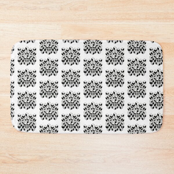 Item preview, Minimal Isometric Interlocking Geometric Cube Art designed and sold by Peter Veselinović.