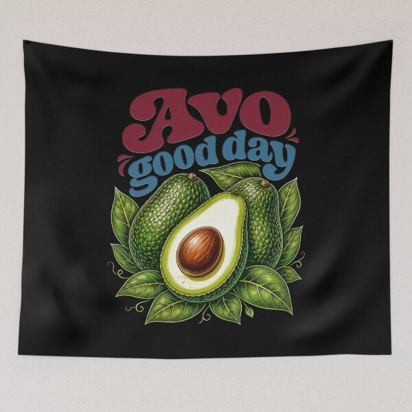 Item preview, Avo Good Day Cute Retro Avocado Pun designed and sold by graphixpolash.