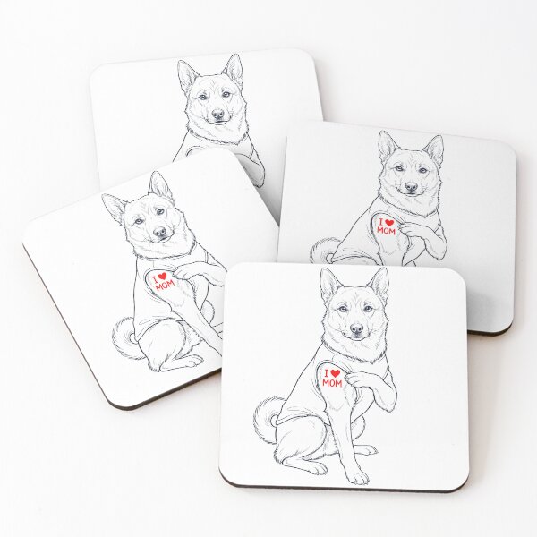 Item preview, Amante de los tatuajes vintage de Buhund noruegos para mamás. designed and sold by TerryConnells.