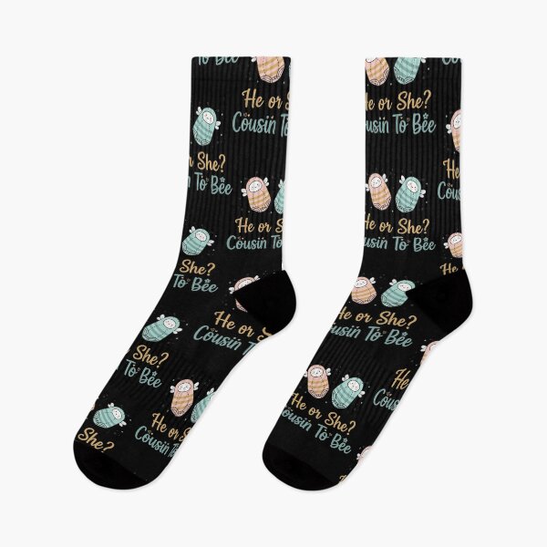 Item preview, Gender Reveal He Or She Cousin To Bee Baby Shower designed and sold by LuminOrb.