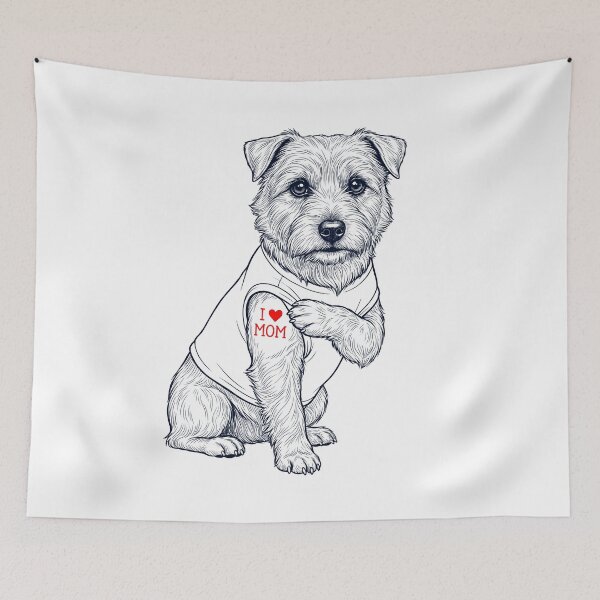 Item preview, Vintage Norwich Terrier Mom Tattoo Dog Lover designed and sold by TerryConnells.