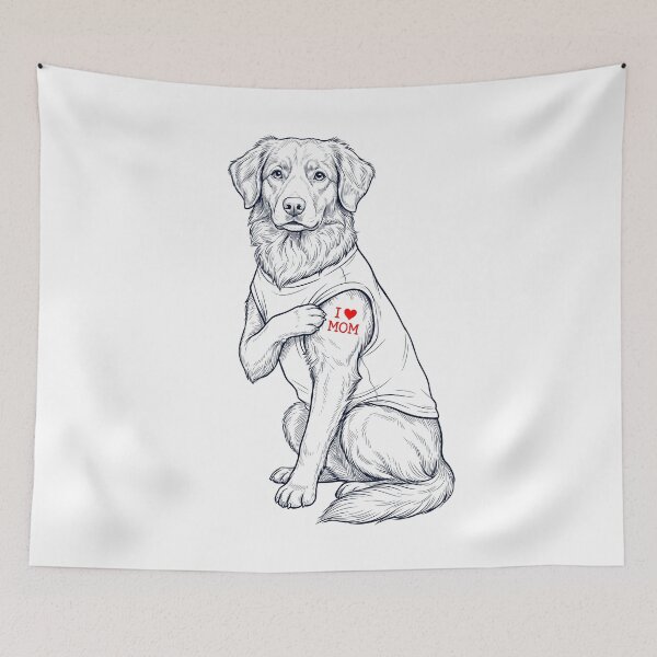 Item preview, Vintage Nova Scotia Duck Tolling Retriever Mom Tattoo Dog Lover designed and sold by TerryConnells.
