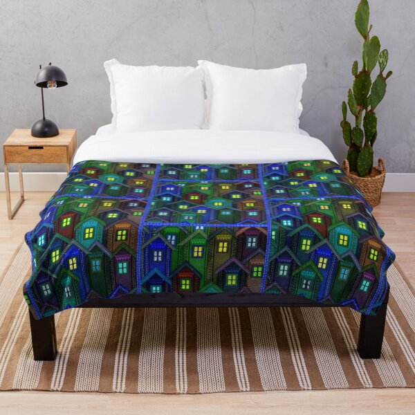Blue Jeans Housing Compound (1) Throw Blanket