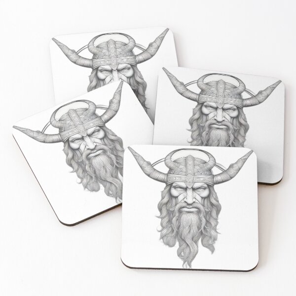 Item preview, Ancient Viking Warrior - Norse Chieftain Etching Art designed and sold by DarkOriginArts.