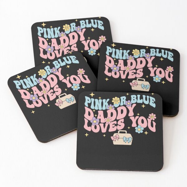 Item preview, Gender Reveal Pink Or Blue Daddy Loves You Baby designed and sold by LuminOrb.