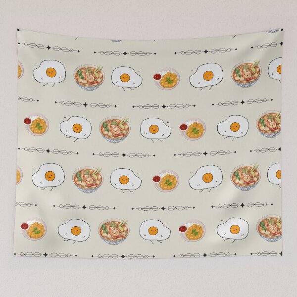 Item preview, Thai Food Seamless Pattern designed and sold by LifeParody.