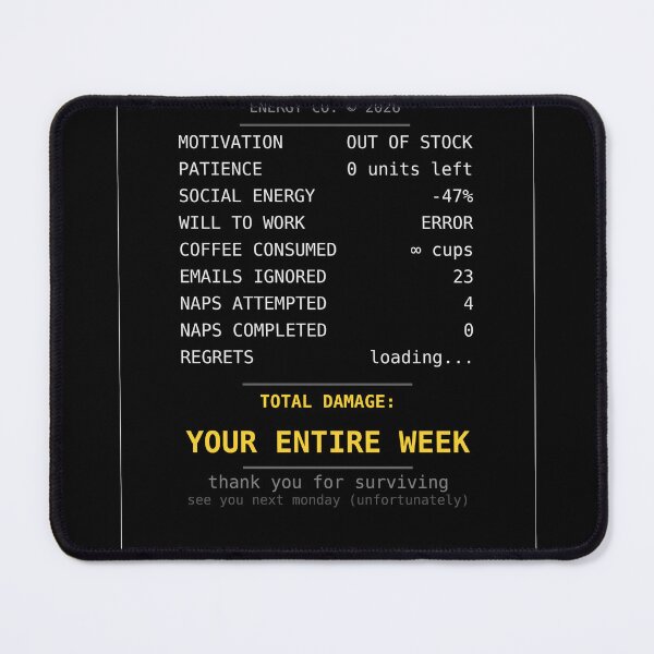 Item preview, Weekly Receipt Funny Work Burnout Gift T-Shirt Sarcastic Office Humor Monday Meme designed and sold by GhostPress.