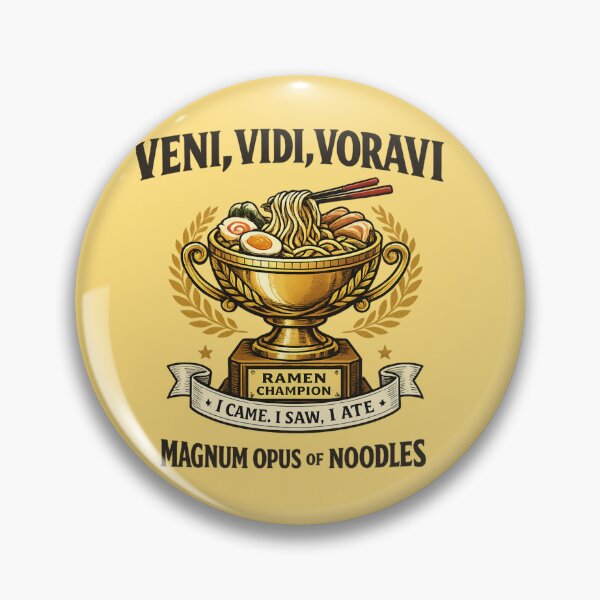 Item preview, I Ramen Champion Came I Saw I Defended I Ate Ramen Funny PhD Graduation Meme Gift designed and sold by Im-Ara.