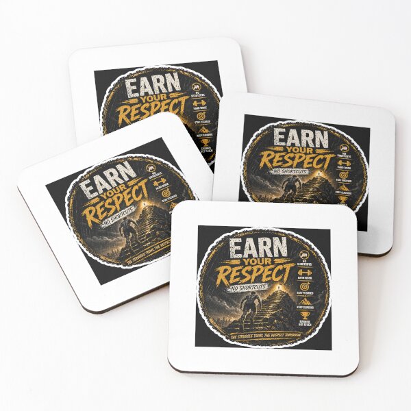 Item preview, Earn Your Respect – No Shortcuts | Hard Work & Discipline Motivational Sticker designed and sold by Wander Pop Studio.