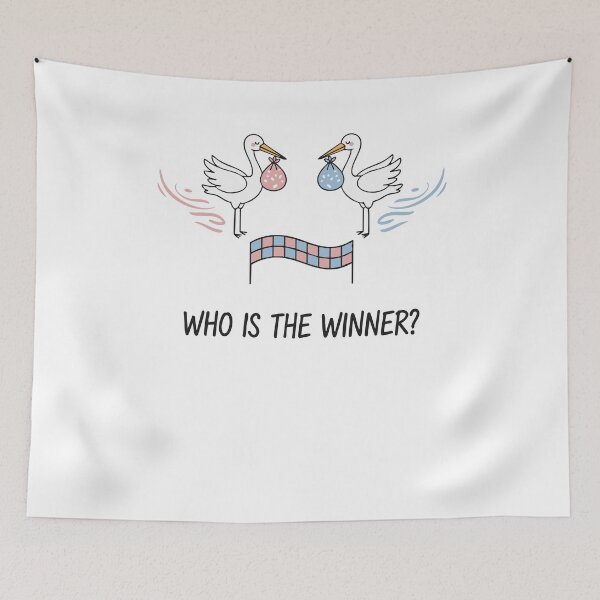 Item preview, Gender Reveal Who Is The Winner Baby Team Girl designed and sold by LuminOrb.