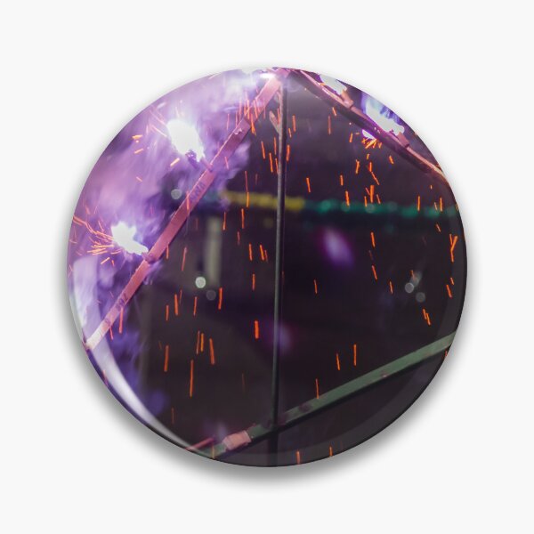 Item preview, Purple Smoke and Bright Sparks From Festival Fireworks Pyrotechnics Display At Night designed and sold by Nmallia.