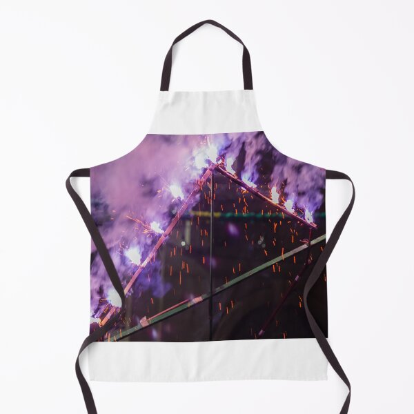 Item preview, Purple Smoke and Bright Sparks From Festival Fireworks Pyrotechnics Display At Night designed and sold by Nmallia.