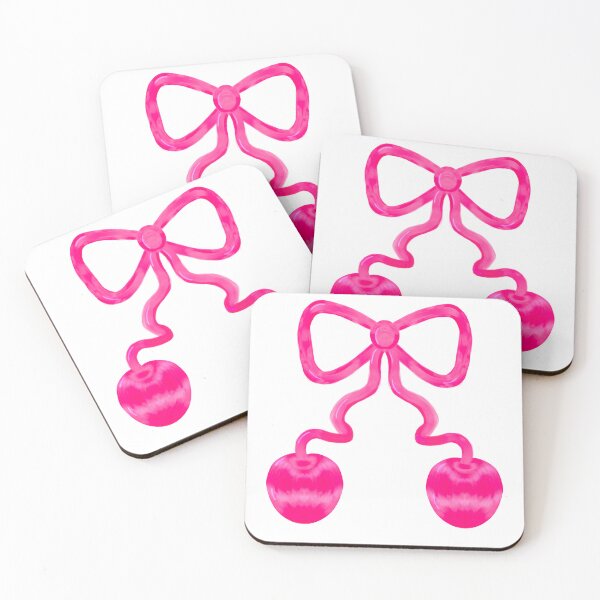 Item preview, Pink Coquette Cherries Ribbon – Cute Girly Aesthetic, “Girl Stuff” Graphic Design, Y2K Soft Girl Style designed and sold by VirtuallyCreativ .