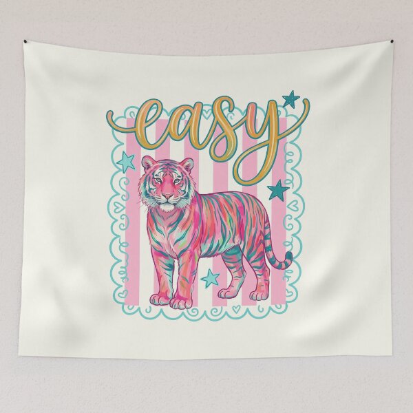 Item preview, Easy Tiger — Playful Retro Slogan Art designed and sold by FrescoDesign.