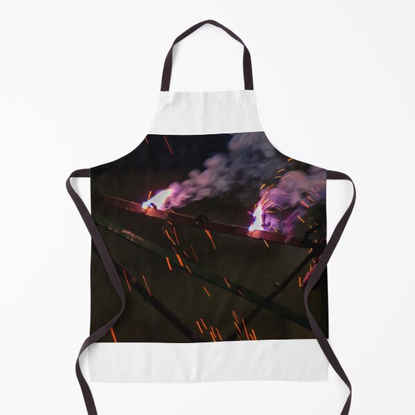 Item preview, Purple Smoke and Bright Sparks From Festival Fireworks Pyrotechnics Display At Night designed and sold by Nmallia.
