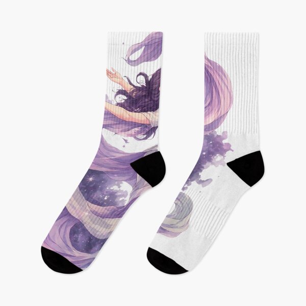 Item preview, Aerial Yoga – Ethereal Woman in Flowing Silk with Dreamlike Celestial Movement designed and sold by Pickachoo.