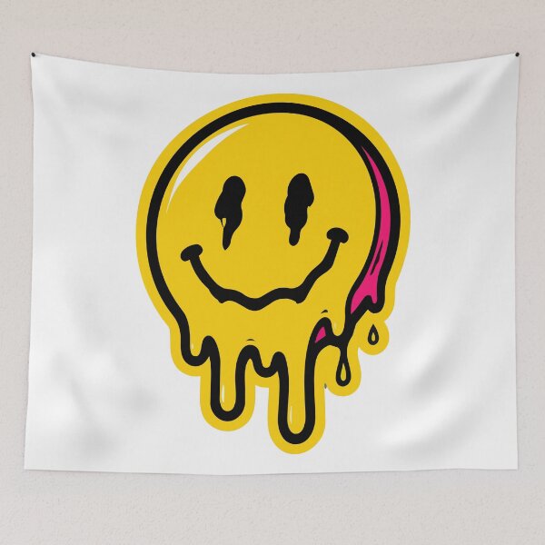 Item preview, Dripping Smiley Skateboard Graffiti Sticker – Urban Street Skater Art Sticker designed and sold by Olivra.