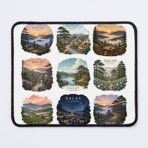 Item preview, Da Lat Mountain Village Sticker  designed and sold by designerr23 ⭐⭐⭐⭐⭐.