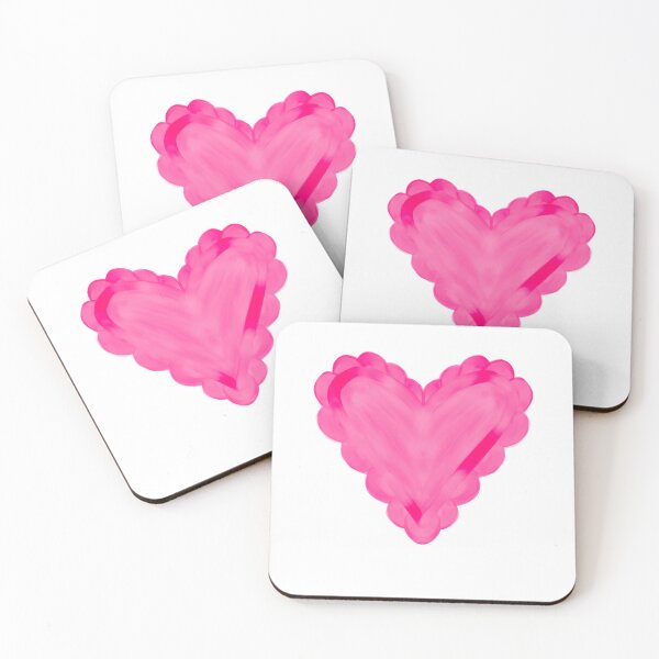 Item preview, Pink Hand-Painted Heart – Cute Girly Aesthetic, “Girl Stuff” Graphic Design, Y2K Soft Girl Style designed and sold by VirtuallyCreativ .