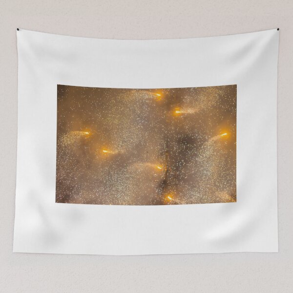 Item preview, Golden Firework Sparks and Pyrotechnic Fountains Creating a Starry Night Celebration Effect designed and sold by Nmallia.
