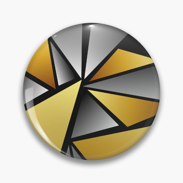 Item preview, Golden Industrial Abstract Geometric Shards designed and sold by Typomuse-studio.