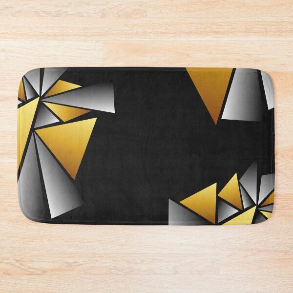Item preview, Golden Industrial Abstract Geometric Shards designed and sold by Typomuse-studio.