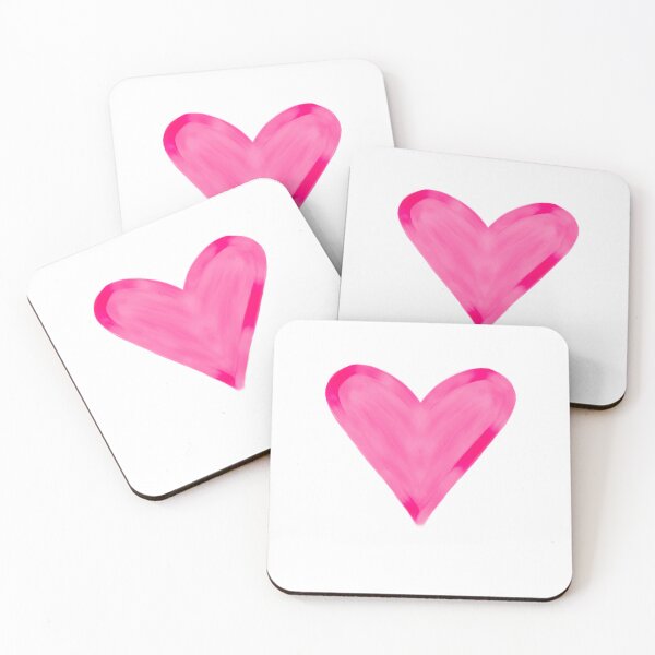 Item preview, Pink Hand-Painted Heart – Cute Girly Aesthetic, “Girl Stuff” Graphic Design, Y2K Soft Girl Style designed and sold by VirtuallyCreativ .