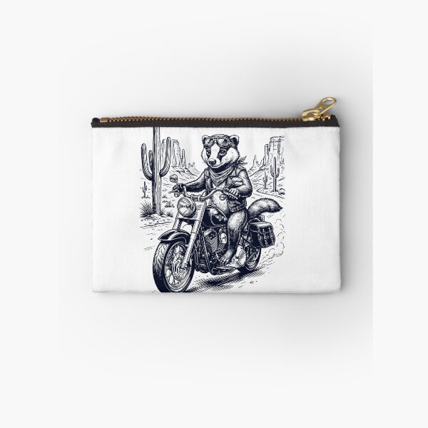 Artikelvorschau, Vintage-Dachs auf Motorrad, Moto Western Cowboy, Tierliebhaber entworfen und verkauft von DoodleTortle.