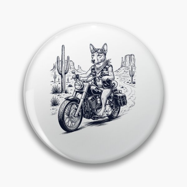 Item preview, Vintage Basenji Riding Motorbike Moto Western Cowboy Dog Lover designed and sold by DoodleTortle.