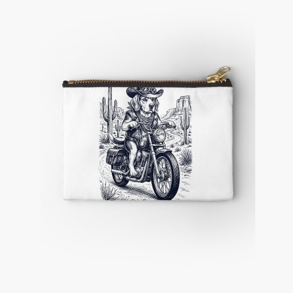 Item preview, Vintage Beagle Riding Motorbike Moto Western Cowboy Dog Lover designed and sold by DoodleTortle.