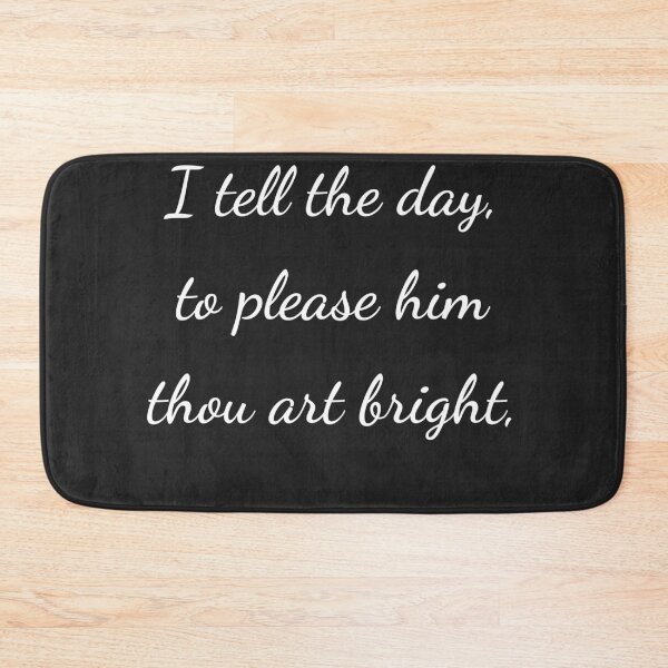 Item preview, "Le digo al día, para complacerlos eres brillante," - letra blanca designed and sold by ariksworld.