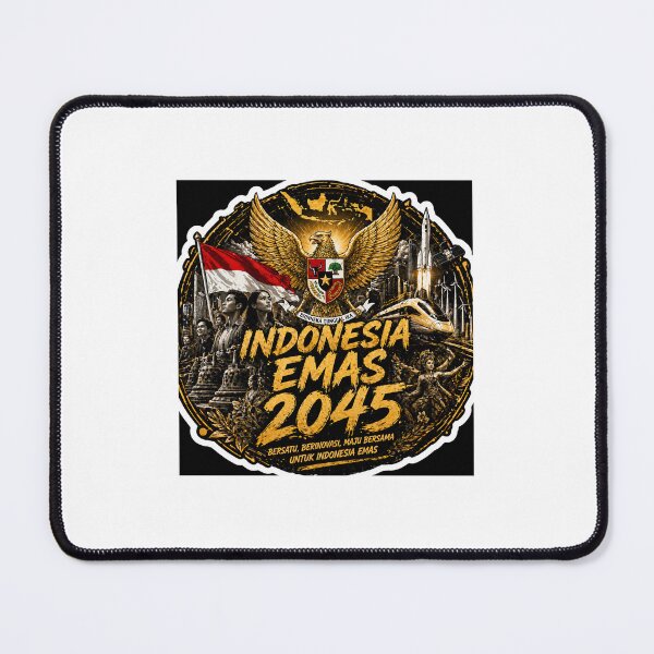 Item preview, Indonesia Emas 2045 – Future Vision & National Pride Sticker designed and sold by Wander Pop Studio.