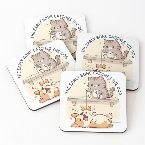Item preview, Dog Fishing Cute Cat and Dog Kawaii - Fun Cartoon Quote designed and sold by jo-e-basta.