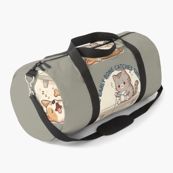 Item preview, Dog Fishing Cute Cat and Dog Kawaii - Fun Cartoon Quote designed and sold by jo-e-basta.