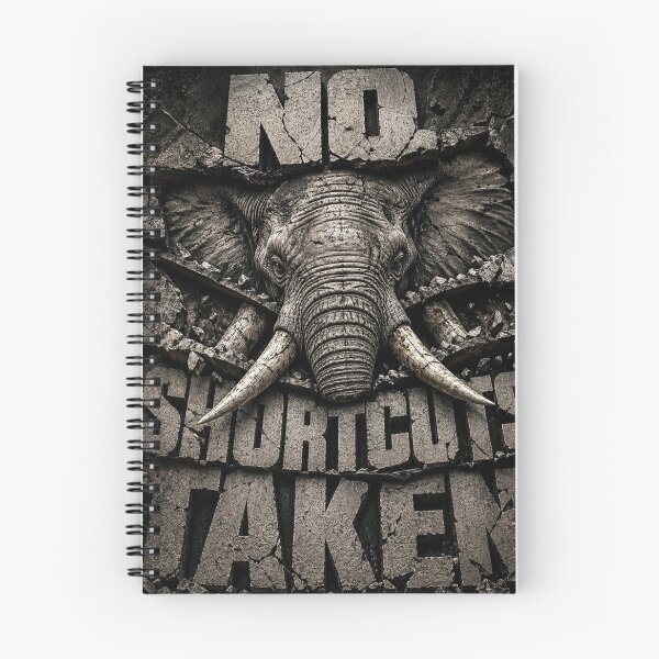 Item preview, Builder Discipline Elephant Stone Carving No Shortcuts Art Print designed and sold by SavannaStrikes.
