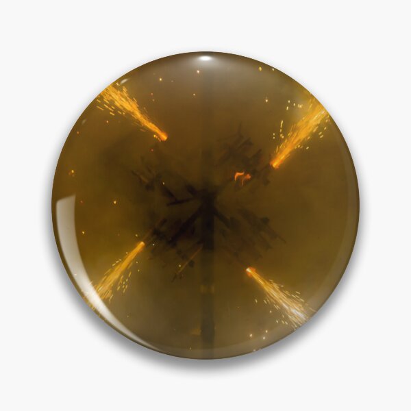 Item preview, Golden Fireworks Sparks and Pyrotechnic Bursts Creating Dramatic Abstract Light and Smoke at Night designed and sold by Nmallia.