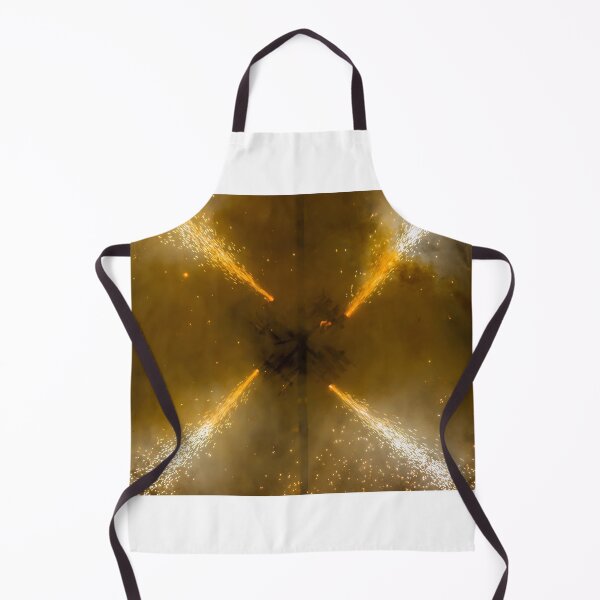 Item preview, Golden Fireworks Sparks and Pyrotechnic Bursts Creating Dramatic Abstract Light and Smoke at Night designed and sold by Nmallia.