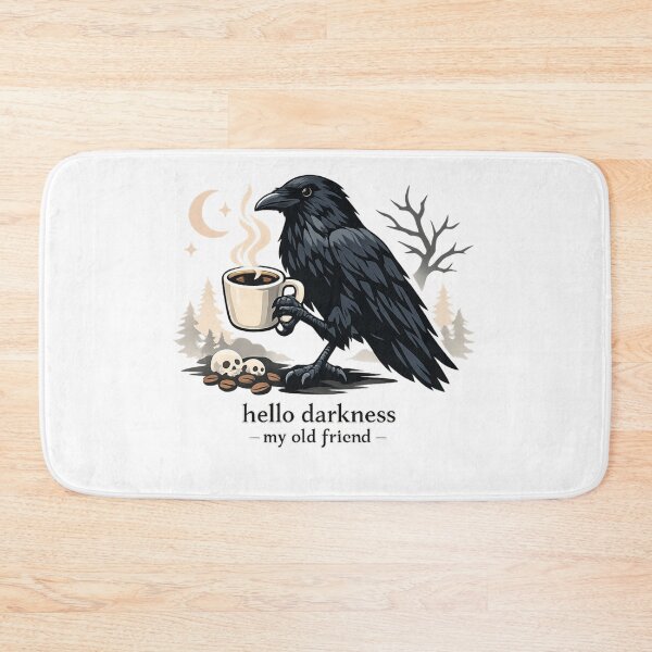 Item preview, Hello Darkness My Old Friend Essential T-Shirt Raven designed and sold by SoftSproutstu.
