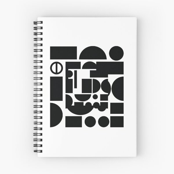 Item preview, Minimal Bauhaus Geometric Patchwork Black and White Art designed and sold by Peter Veselinović.