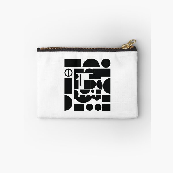 Item preview, Minimal Bauhaus Geometric Patchwork Black and White Art designed and sold by Peter Veselinović.