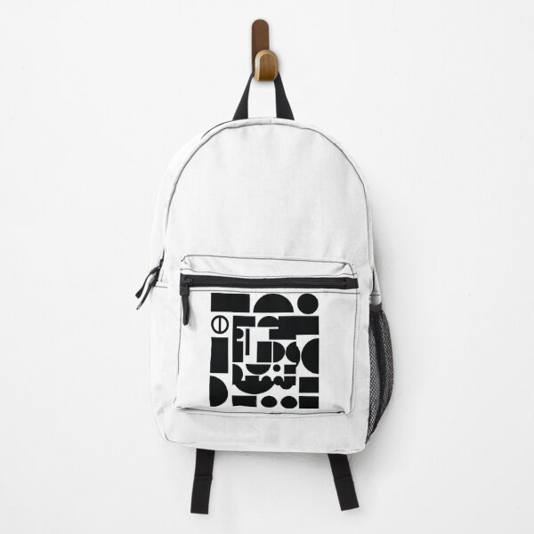 Item preview, Minimal Bauhaus Geometric Patchwork Black and White Art designed and sold by Peter Veselinović.