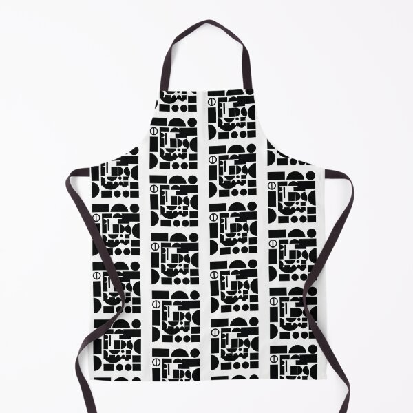 Item preview, Minimal Bauhaus Geometric Patchwork Black and White Art designed and sold by Peter Veselinović.